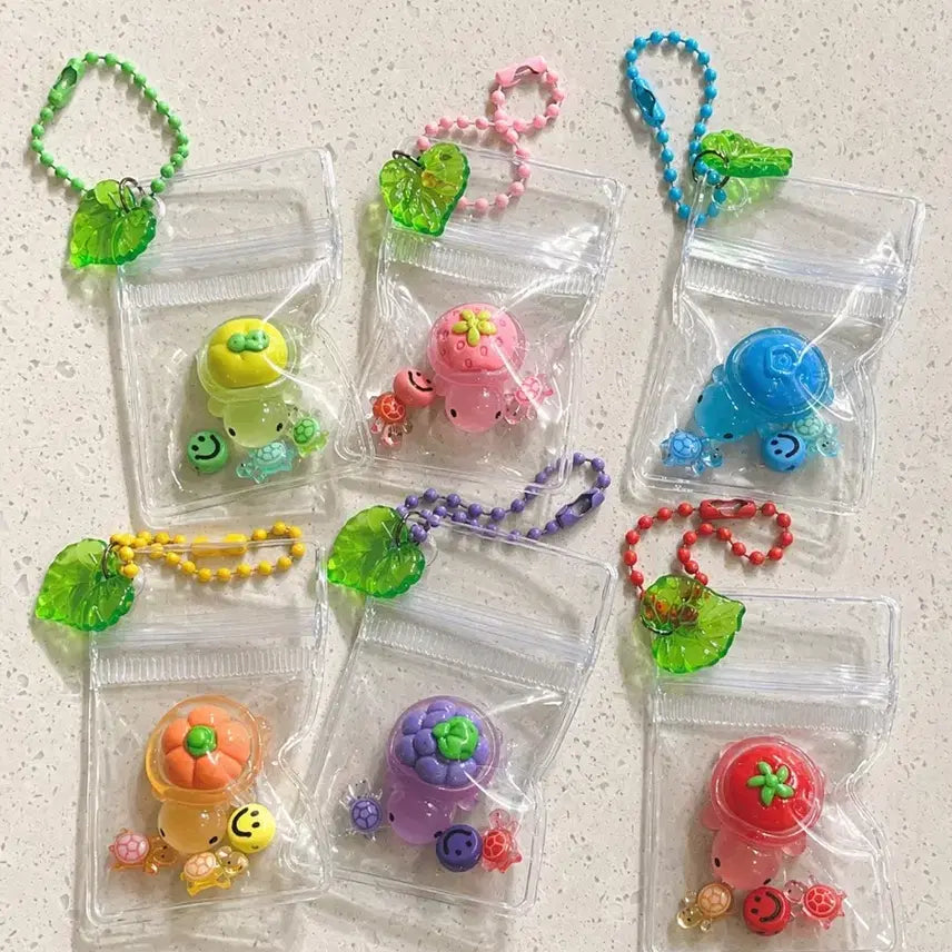 [BUNJANG] Lucky Turtle Charm Keychain / 행운의 거북이 키링 (랜덤가능, 선택가능)