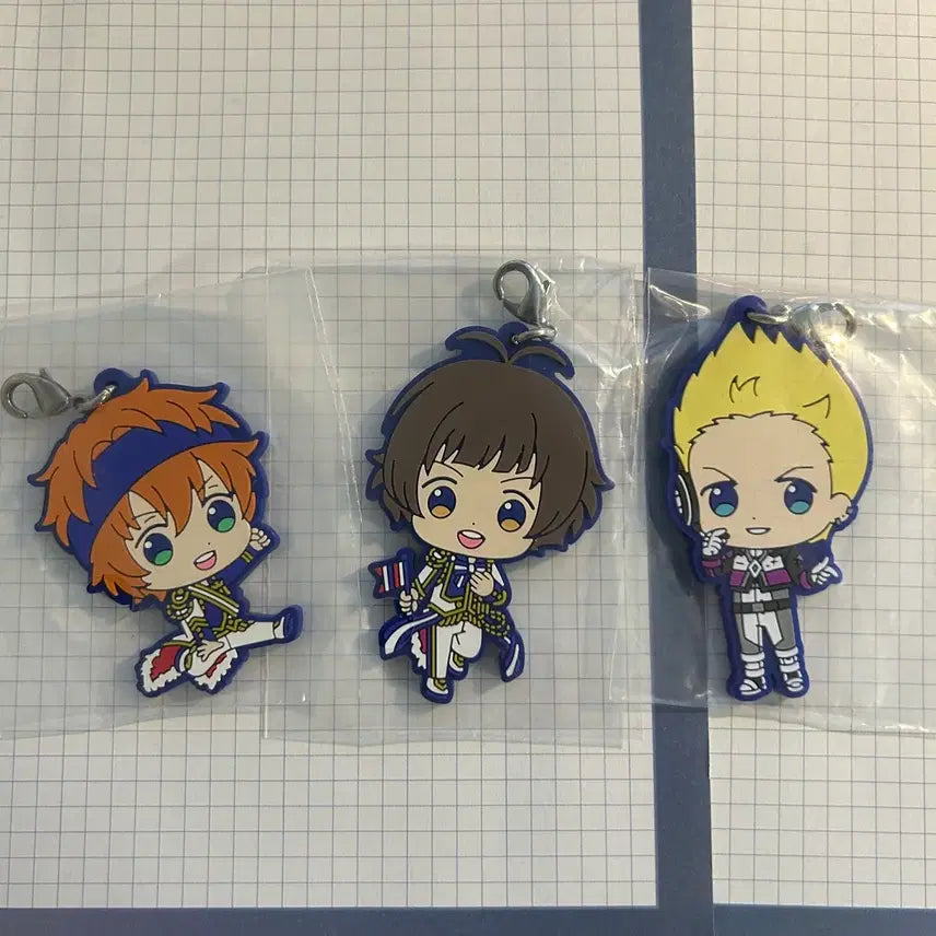 [BUNJANG] The Idolmaster SideM Rubber Keychain 3-Piece Set / 아이돌 마스터 sideM :: 러버 키링 3종 세트