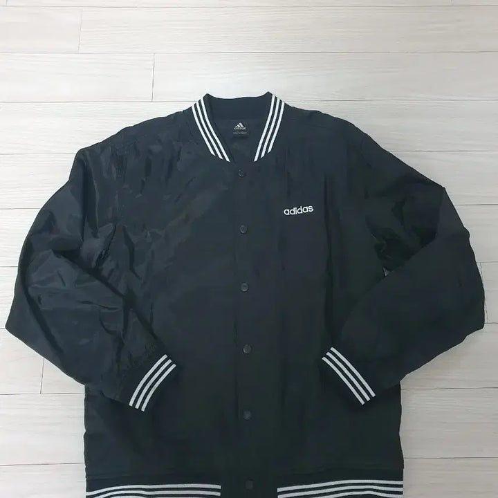 [BUNJANG] Adidas Black 3-Stripes Stadium Jacket / 아디다스 블랙 3선 스타디움 자켓