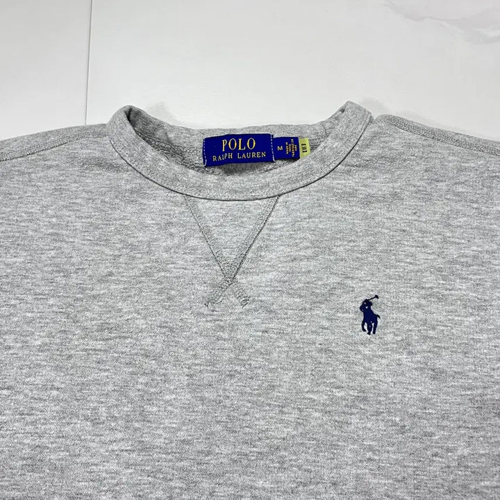 [BUNJANG] Polo Ralph Lauren Gray/Navy Pony Sweatshirt (M) / [정품] 폴로 그레이 / 네이비포니 맨투맨 [ M ]