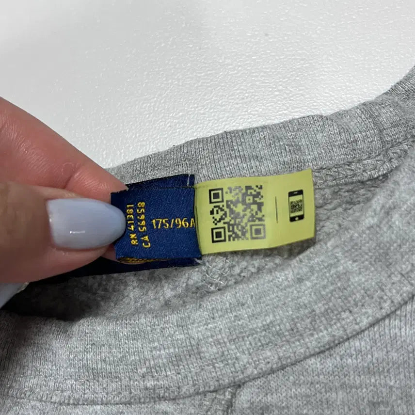[BUNJANG] Polo Ralph Lauren Gray/Navy Pony Sweatshirt (M) / [정품] 폴로 그레이 / 네이비포니 맨투맨 [ M ]
