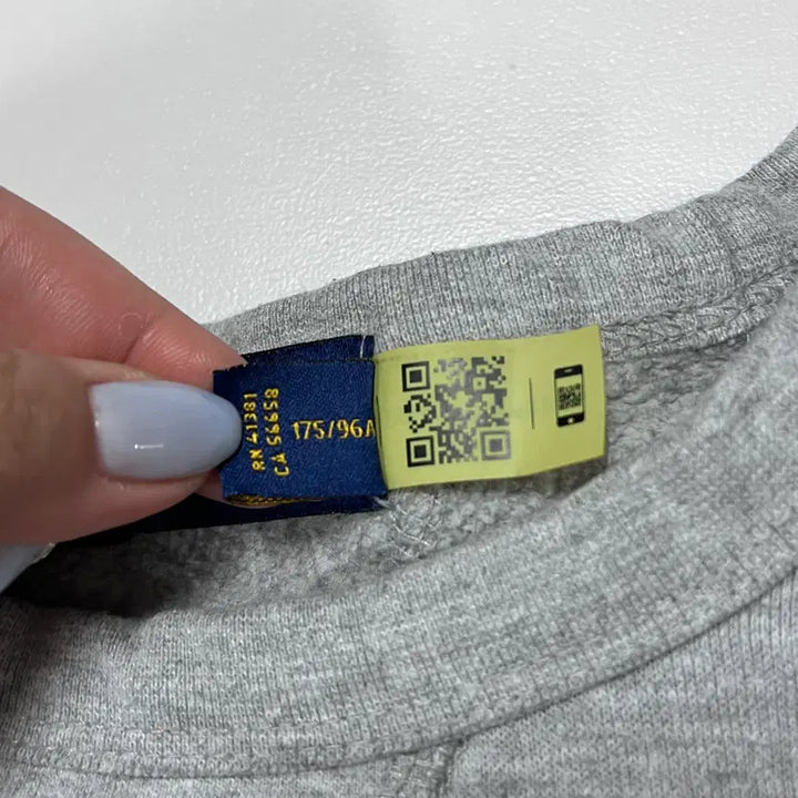 [BUNJANG] Polo Ralph Lauren Gray/Navy Pony Sweatshirt (M) / [정품] 폴로 그레이 / 네이비포니 맨투맨 [ M ]