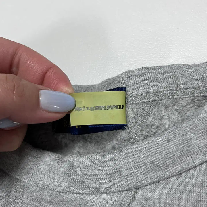 [BUNJANG] Polo Ralph Lauren Gray/Navy Pony Sweatshirt (M) / [정품] 폴로 그레이 / 네이비포니 맨투맨 [ M ]
