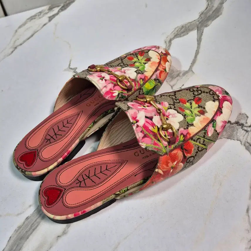 [BUNJANG] Gucci Princetown Blossom Slipper Mule Shoes / (정품) 구찌 프린스타운 블러섬 슬리퍼 뮬 신발 35.5
