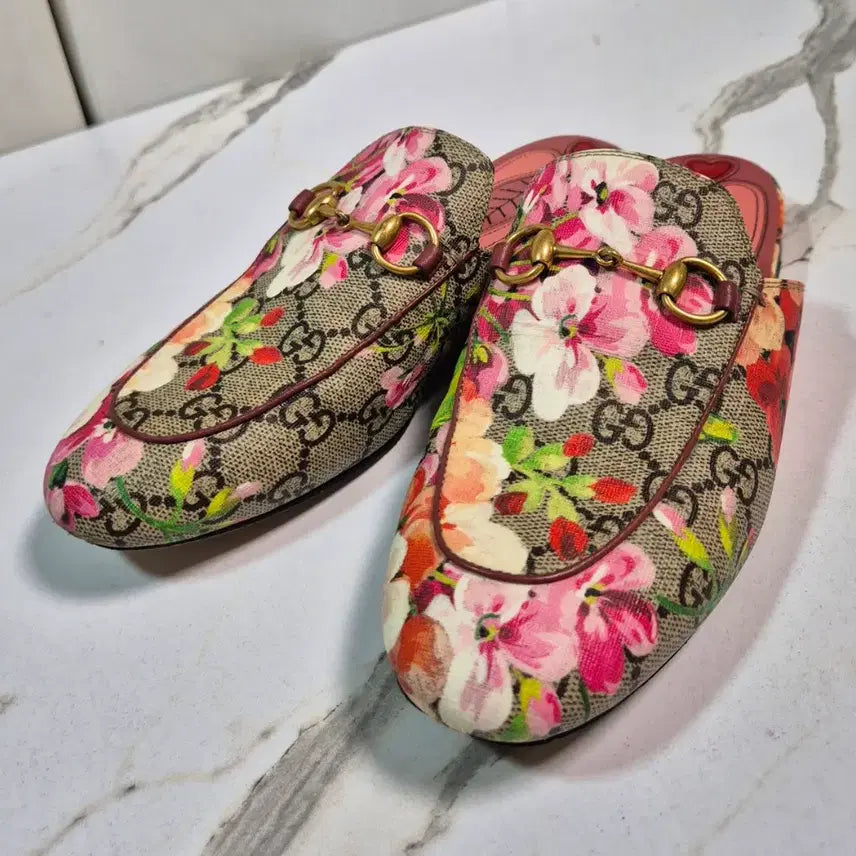 [BUNJANG] Gucci Princetown Blossom Slipper Mule Shoes / (정품) 구찌 프린스타운 블러섬 슬리퍼 뮬 신발 35.5