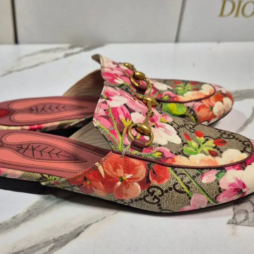 [BUNJANG] Gucci Princetown Blossom Slipper Mule Shoes / (정품) 구찌 프린스타운 블러섬 슬리퍼 뮬 신발 35.5