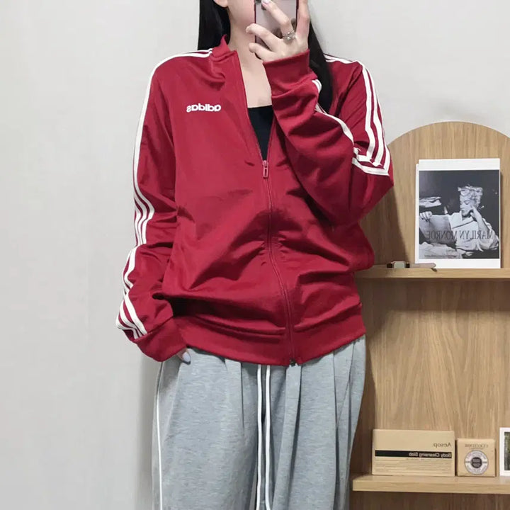 [BUNJANG] Adidas Deep Red MTS Jersey (M) / [정품] 아디다스 딥레드 MTS 일자로고 져지 [ M ]