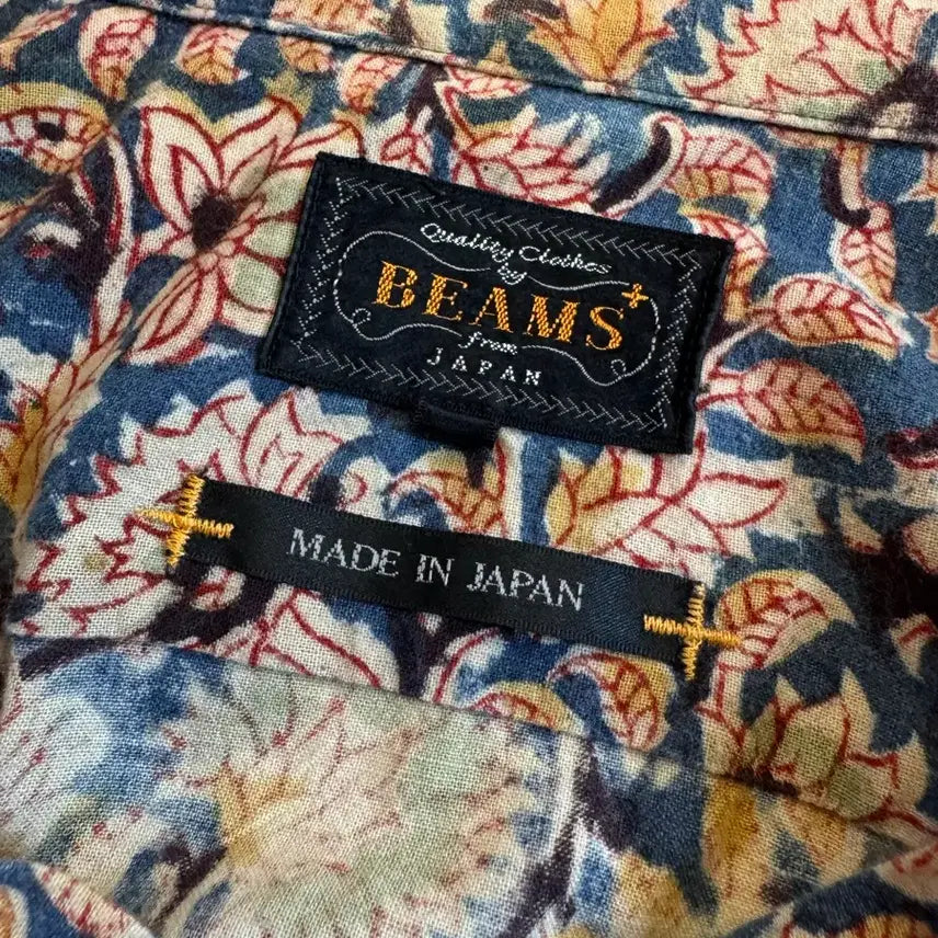 [BUNJANG] Beams+ Floral Pattern Short Sleeve Shirt / [M]Beams+ 빔즈 플로럴 패턴 반팔셔츠