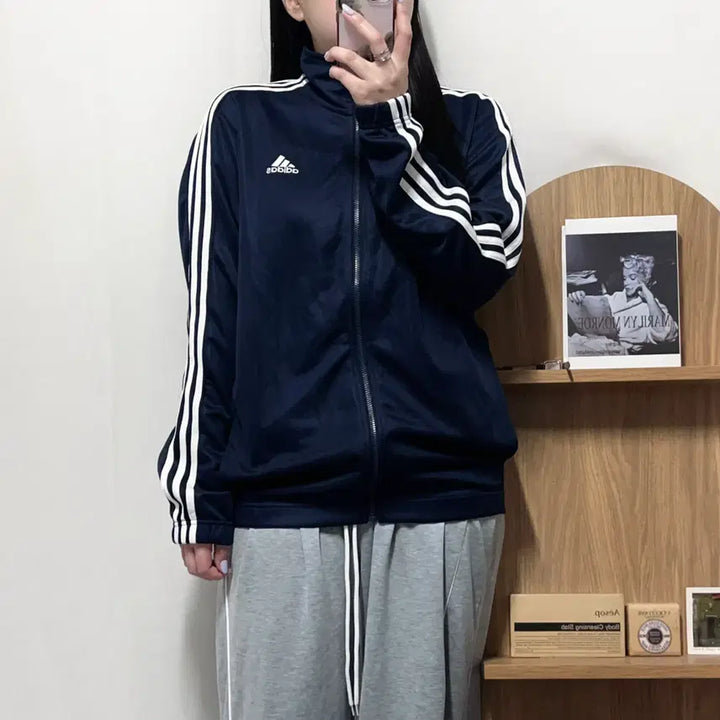 [SOLD OUT] [정품] 아디다스 네이비 MTS 삼선 져지 [ L ]