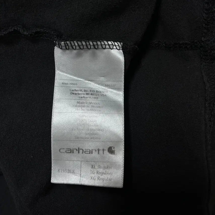 [BUNJANG] Carhartt Black Big Logo Short Sleeve T-shirt (XL) / [정품] 칼하트 블랙 빅로고 반팔티 [ 오리지널XL ]