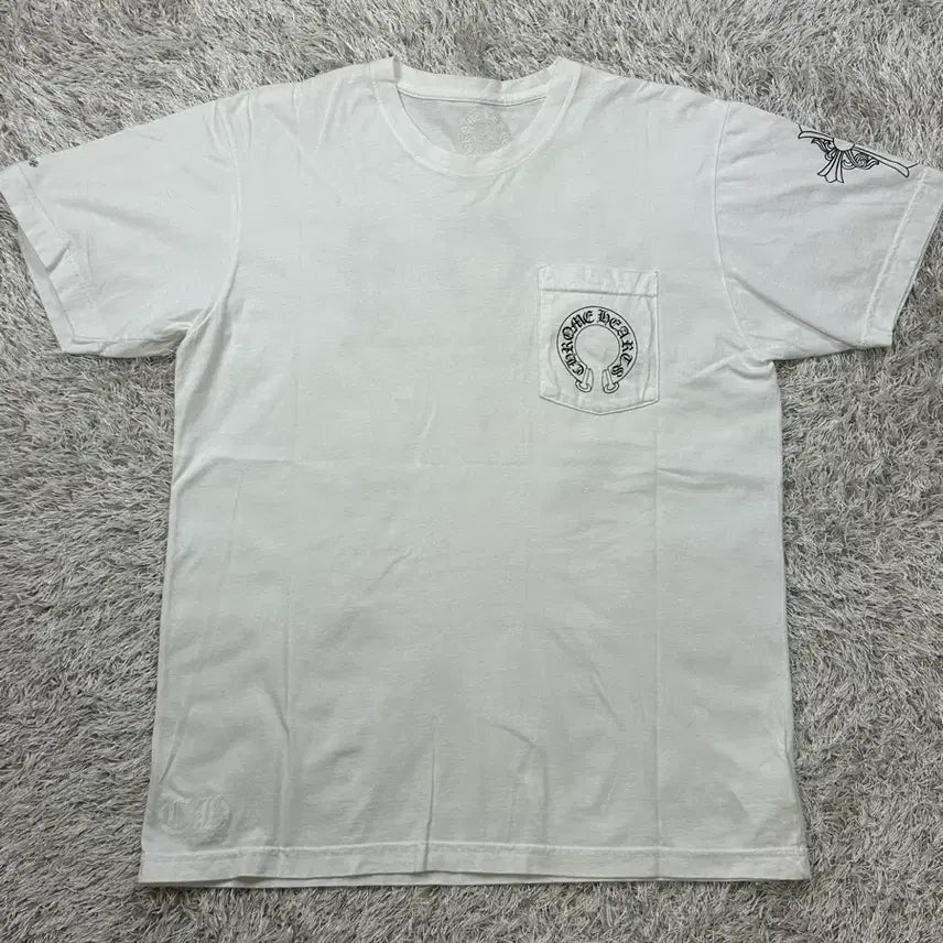 [SOLD OUT] [L] 백화점판 정품 크롬하츠 멀티로고 반팔 화이트