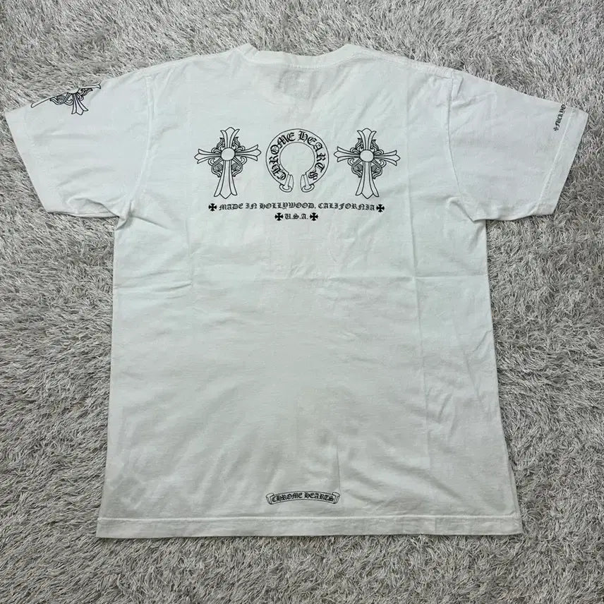 [SOLD OUT] [L] 백화점판 정품 크롬하츠 멀티로고 반팔 화이트