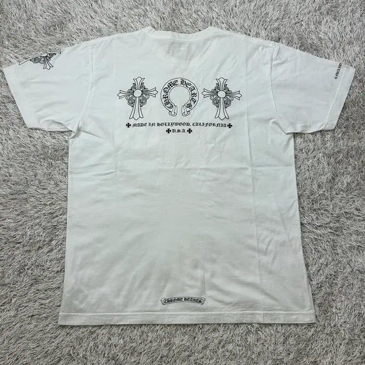 [SOLD OUT] [L] 백화점판 정품 크롬하츠 멀티로고 반팔 화이트