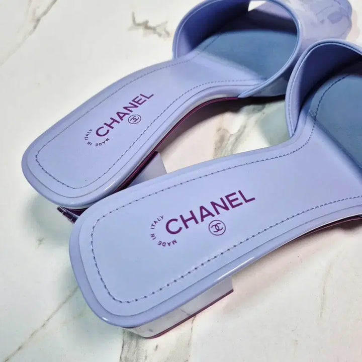 [BUNJANG] Chanel Patent Mule Slippers Sandals 38 / (정품) 샤넬 페이턴트 뮬 슬리퍼 샌들 38