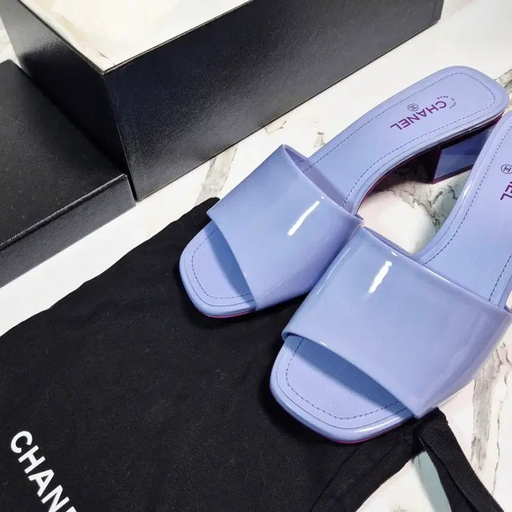 [BUNJANG] Chanel Patent Mule Slippers Sandals 38 / (정품) 샤넬 페이턴트 뮬 슬리퍼 샌들 38