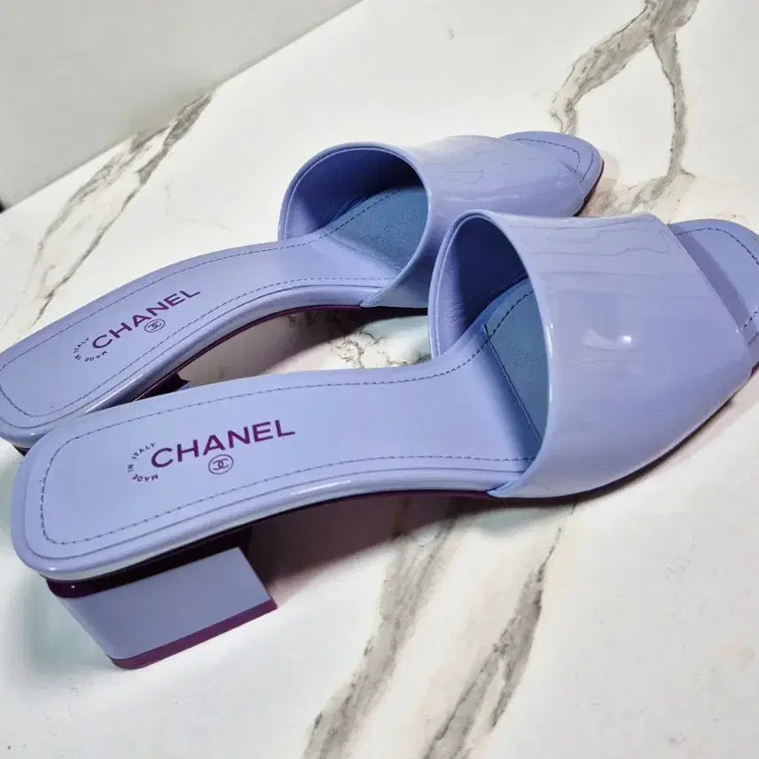 [BUNJANG] Chanel Patent Mule Slippers Sandals 38 / (정품) 샤넬 페이턴트 뮬 슬리퍼 샌들 38