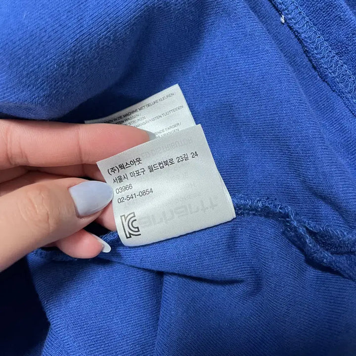 [BUNJANG] Carhartt Blue Terry Cloth T-shirt / (택달린상품) [정품] 칼하트 블루 타올소재 반팔티 [ L ]
