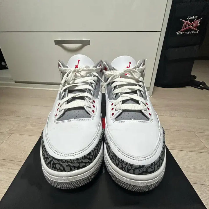 [BUNJANG] Nike Air Jordan 3 Fire Red Basketball Shoes / 나이키 조던 3 파이어 레드 280