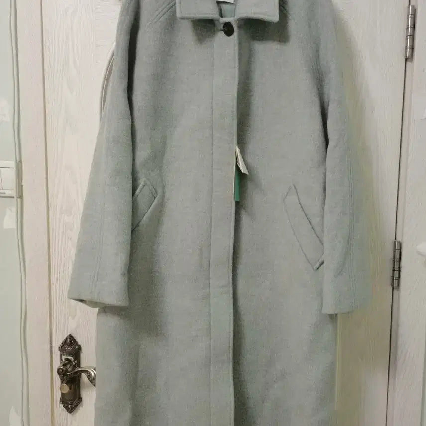 [BUNJANG] Light Gray Long Coat / 롱 코트 라이트그레이