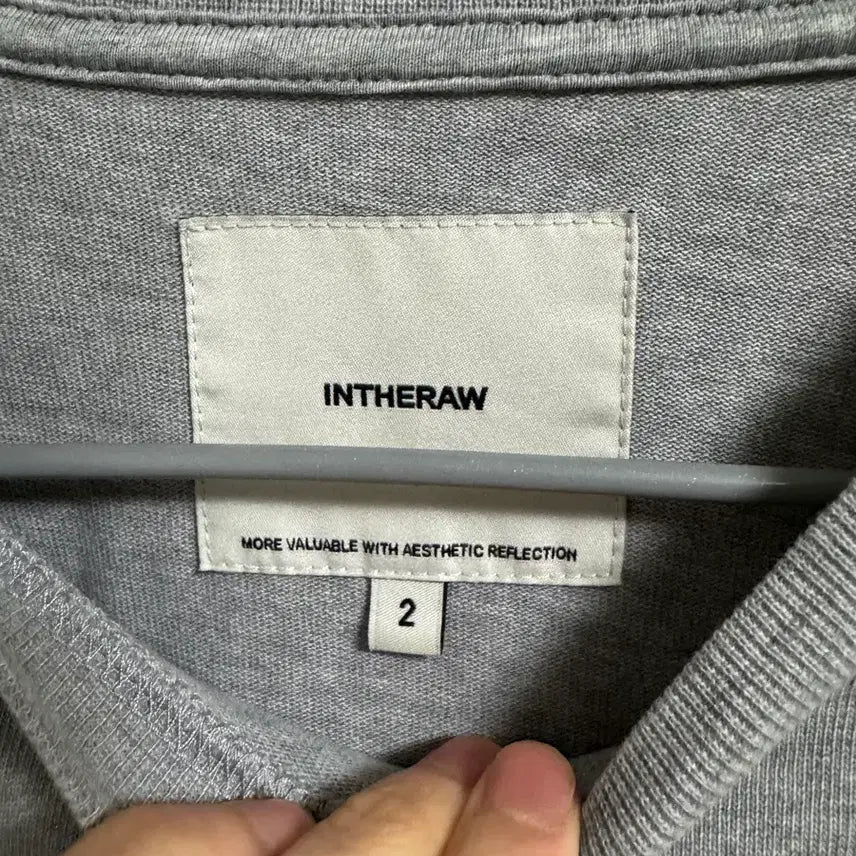 [SOLD OUT] 2) 인더로우 위클리 롱슬리브 그레이 WEEKLY LONG SLEEVE
