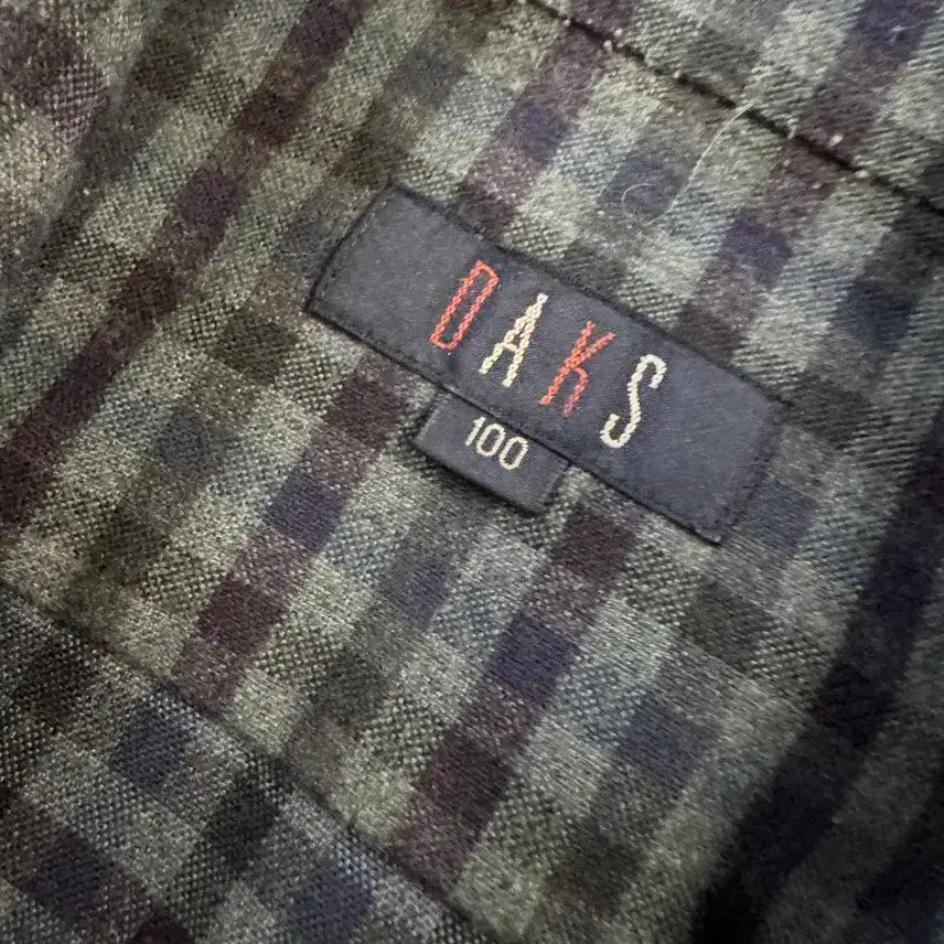 [BUNJANG] Daks Signature Vintage Green Check Long Sleeve Shirt L / 닥스 Daks 시그니처 빈티지 그린 체크 긴팔 셔츠 L