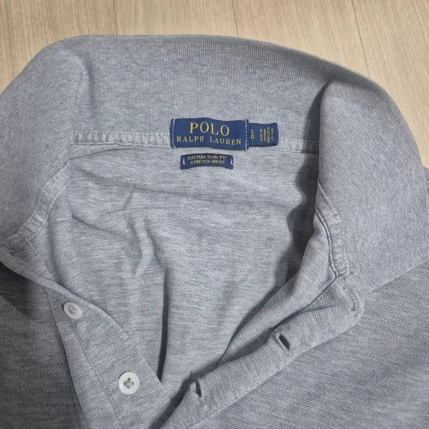 [BUNJANG] Polo Ralph Lauren Gray Short Sleeve Polo Shirt / 폴로 랄프로렌 그레이 반팔 카라티