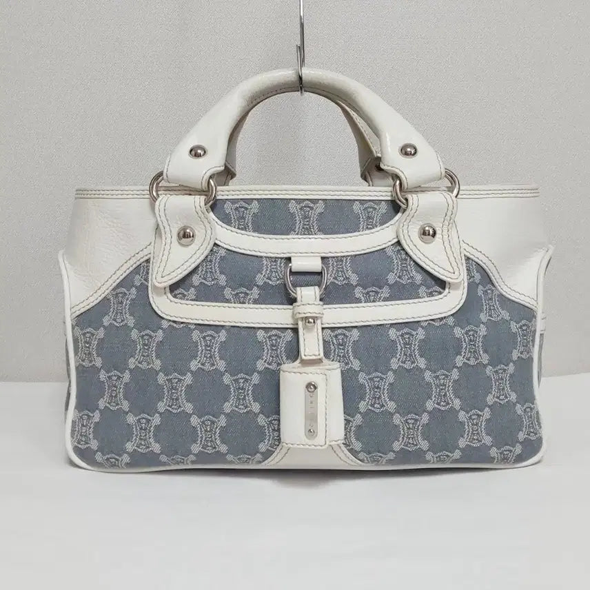 [BUNJANG] Celine Denim Macadam Triomphe Boogie Bag Tote Bag / [정품] 셀린느 데님 마카담 트리오페 부기백 토트백