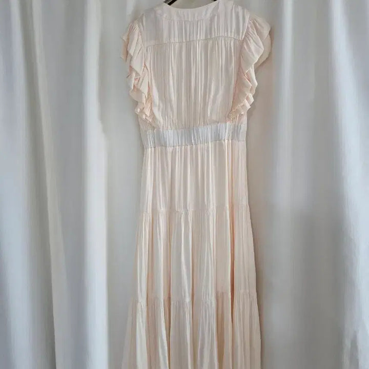 [BUNJANG] Zulrog Ivory Frill Long Dress / 줄로그 아이보리 프릴 롱 원피스