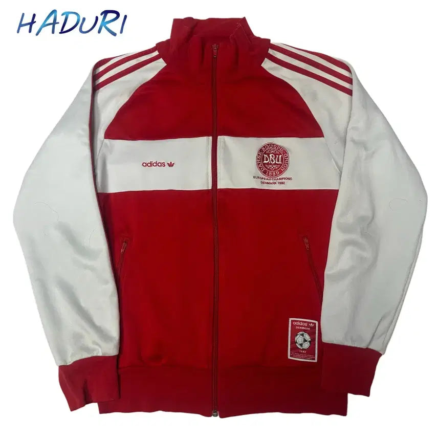 [BUNJANG] Adidas 00s Denmark National Team Red Track Jacket / 아디다스 00s 덴마크 국가대표 레드트랙탑져지 100