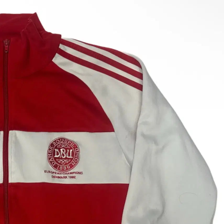 [BUNJANG] Adidas 00s Denmark National Team Red Track Jacket / 아디다스 00s 덴마크 국가대표 레드트랙탑져지 100