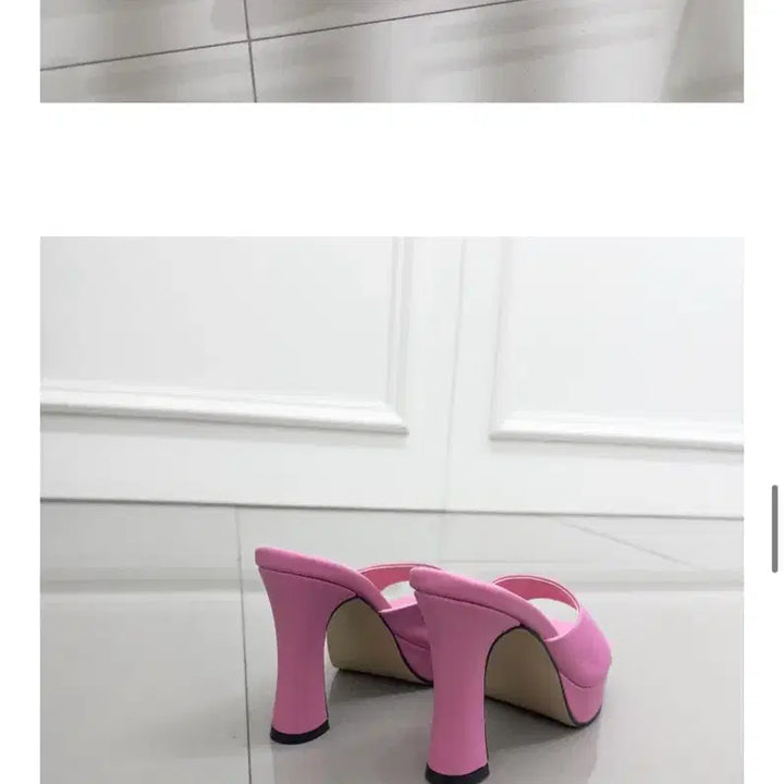 [SOLD OUT] 라이크에스 사각코 스퀘어 청키 가보시 뮬 슬리퍼힐 샌들 235