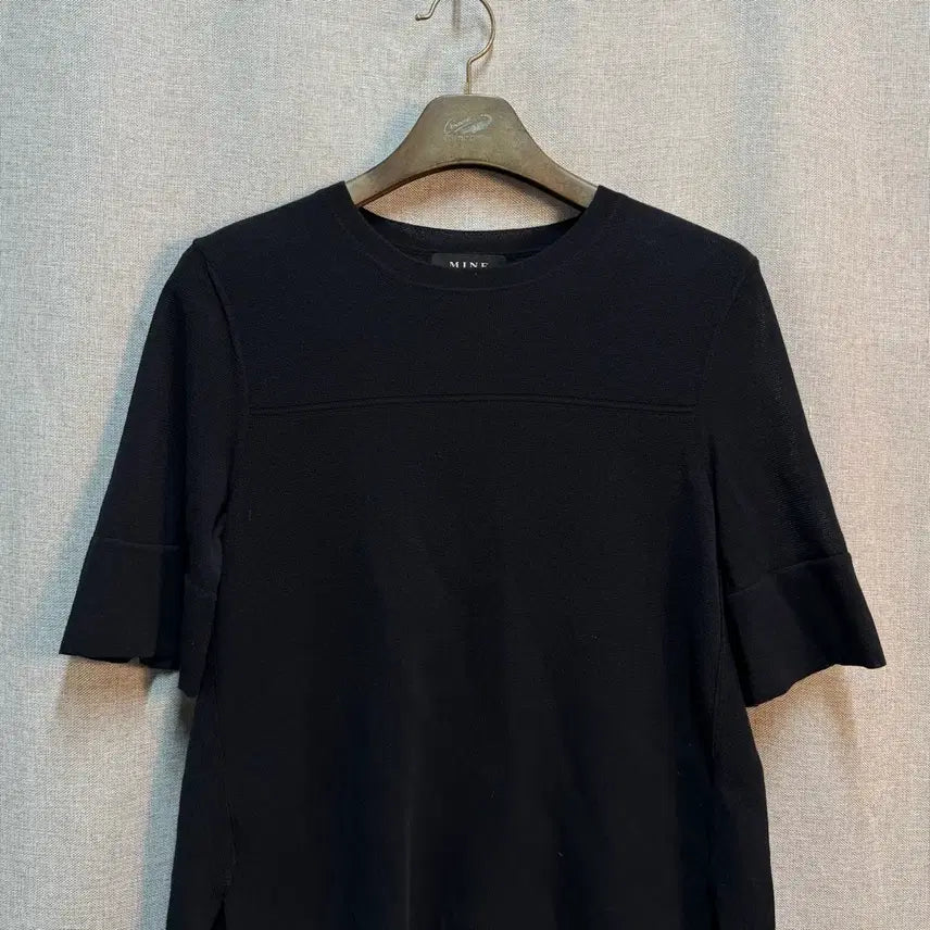 [BUNJANG] MINE Pearl Button Short Sleeve Knit - Size 66 / [66] 한섬 MINE 마인 진주 단추 반팔 니트