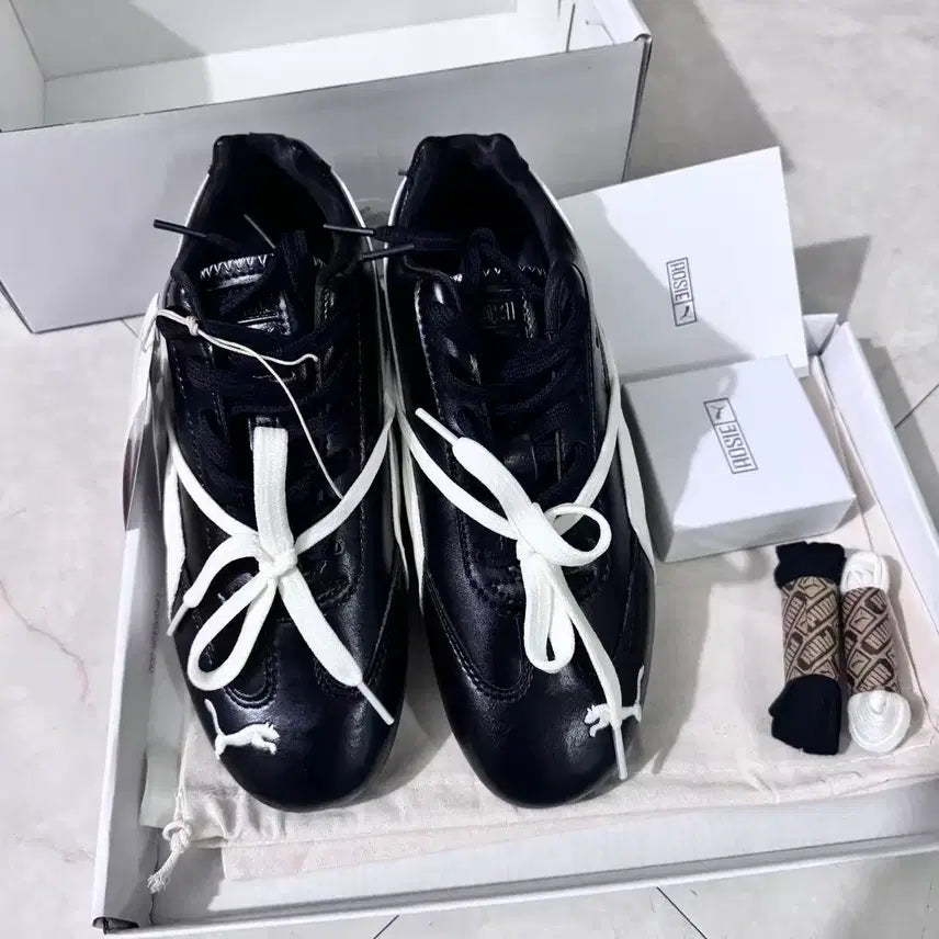 [BUNJANG] Puma x Rosé Speedcat PRM Black Warm White (240mm) / (W) 푸마 x 로제 스피드캣 PRM 블랙 웜 화이트 240MM