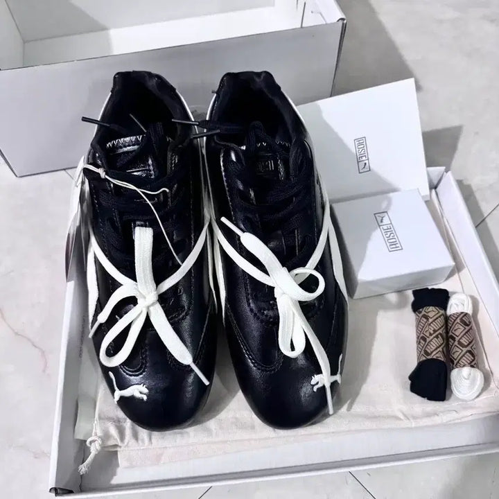 [BUNJANG] Puma x Rosé Speedcat PRM Black Warm White (240mm) / (W) 푸마 x 로제 스피드캣 PRM 블랙 웜 화이트 240MM