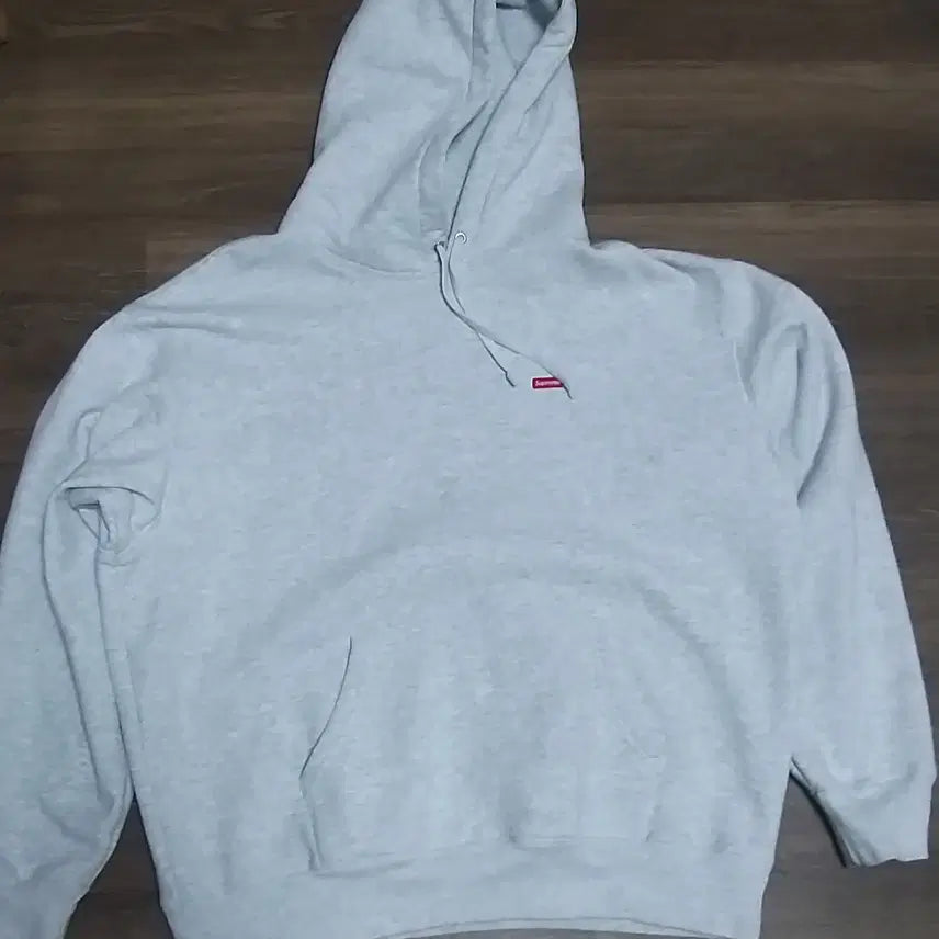 [BUNJANG] Supreme Small Box Logo Hoodie Ash Grey 25FW / 슈프림 스몰 박스 후드 스웨트셔츠 애쉬 그레이 25FW