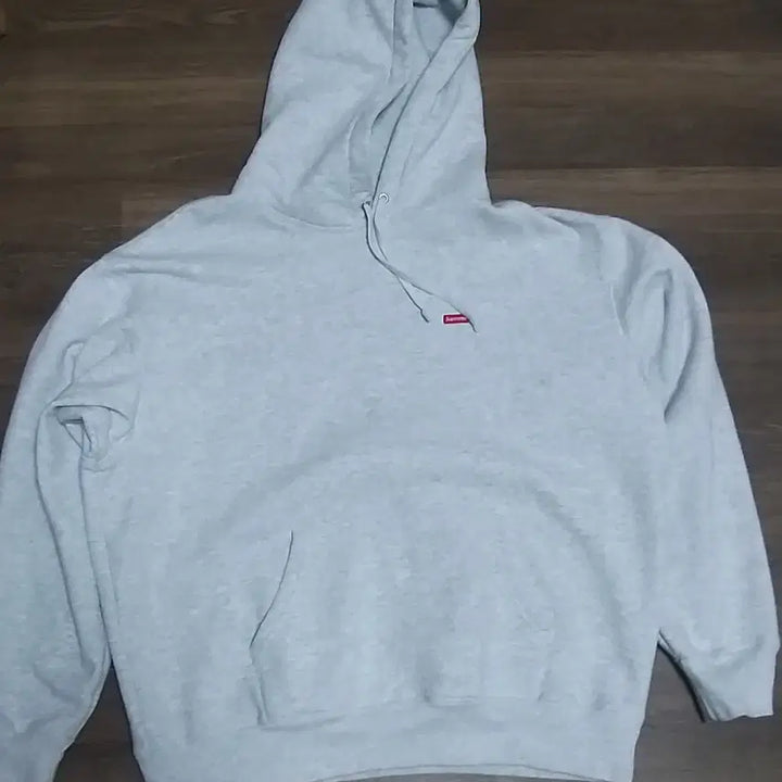 [BUNJANG] Supreme Small Box Logo Hoodie Ash Grey 25FW / 슈프림 스몰 박스 후드 스웨트셔츠 애쉬 그레이 25FW