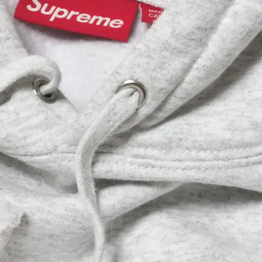 [BUNJANG] Supreme Small Box Logo Hoodie Ash Grey 25FW / 슈프림 스몰 박스 후드 스웨트셔츠 애쉬 그레이 25FW