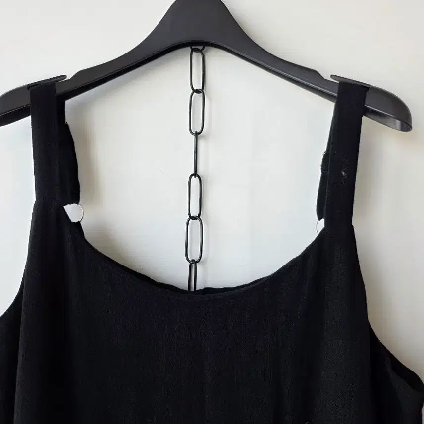 [BUNJANG] Black Linen Blend Bustier Dress / F/블랙 면마 뷔스띠에원피스/새제품