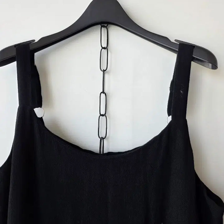 [BUNJANG] Black Linen Blend Bustier Dress / F/블랙 면마 뷔스띠에원피스/새제품