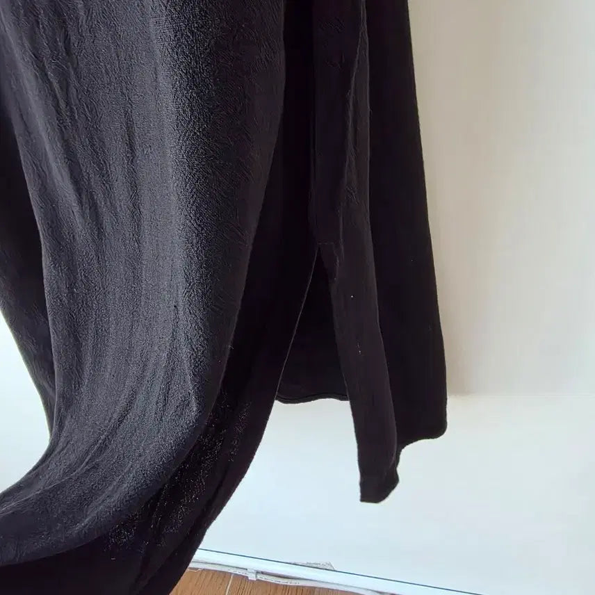 [BUNJANG] Black Linen Blend Bustier Dress / F/블랙 면마 뷔스띠에원피스/새제품