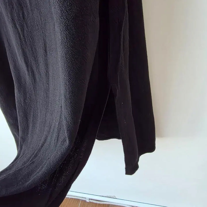 [BUNJANG] Black Linen Blend Bustier Dress / F/블랙 면마 뷔스띠에원피스/새제품