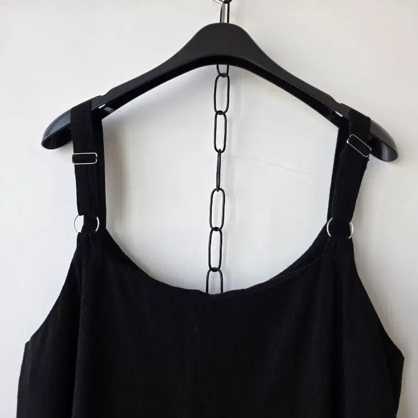 [BUNJANG] Black Linen Blend Bustier Dress / F/블랙 면마 뷔스띠에원피스/새제품