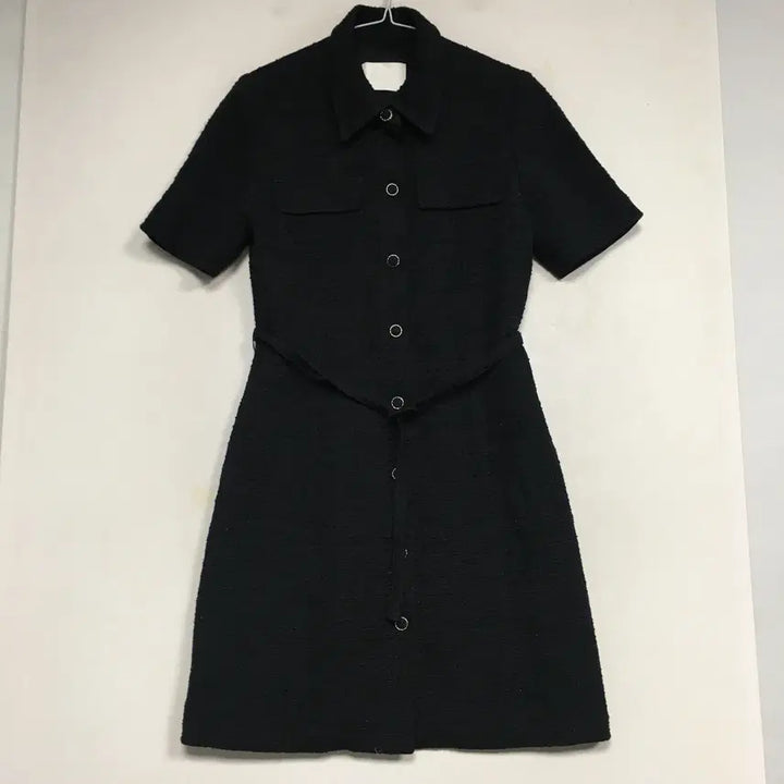 [BUNJANG] Frontrow Belted Tweed Dress (Size S) / 프론트로우 벨티드 트위드 원피스 S