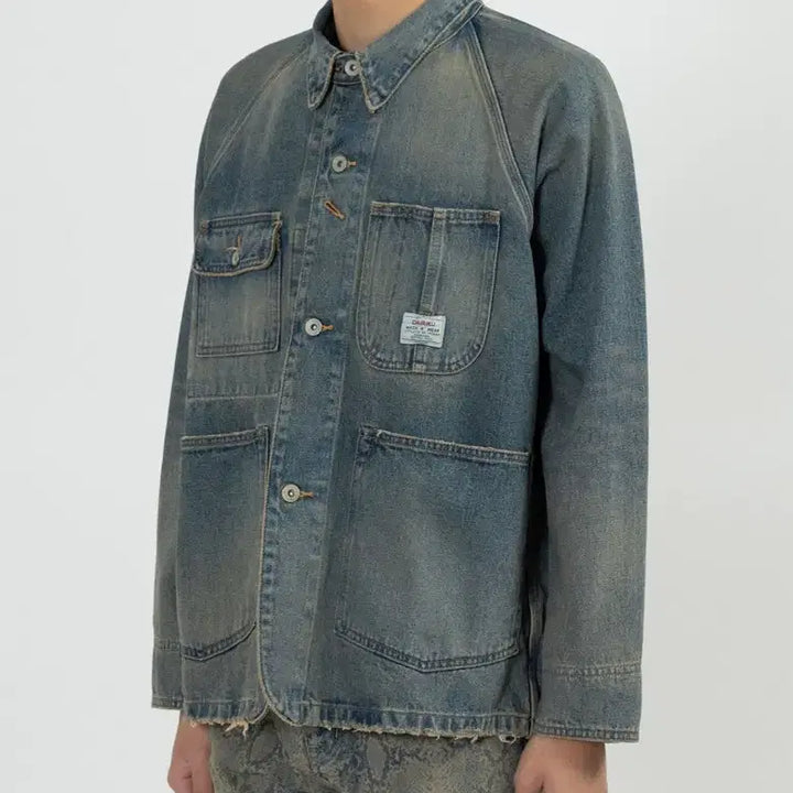 [BUNJANG] DAIRIKU Denim Coverall Jacket M / 다이리쿠 데님 커버올 자켓 M DAIRIKU