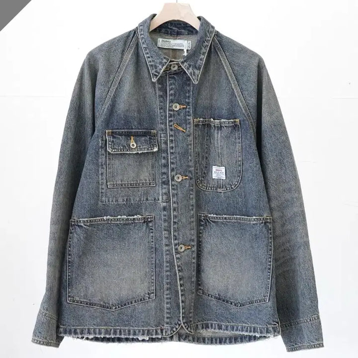 [BUNJANG] DAIRIKU Denim Coverall Jacket M / 다이리쿠 데님 커버올 자켓 M DAIRIKU