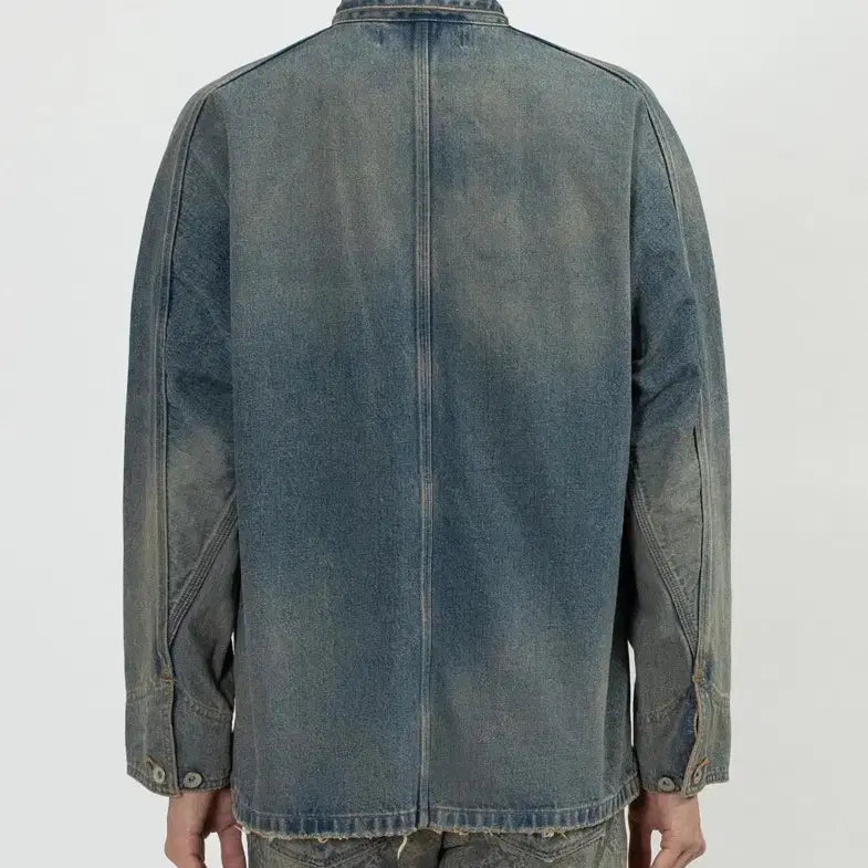 [BUNJANG] DAIRIKU Denim Coverall Jacket M / 다이리쿠 데님 커버올 자켓 M DAIRIKU
