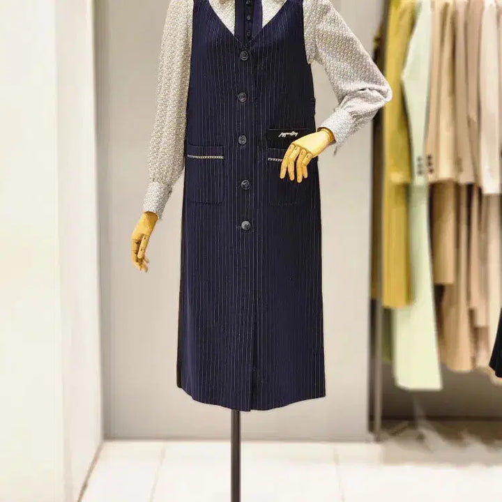 [BUNJANG] It MICHAA Sleeveless Stripe Dress / 잇미샤 슬리브리스 스트라이프 원피스