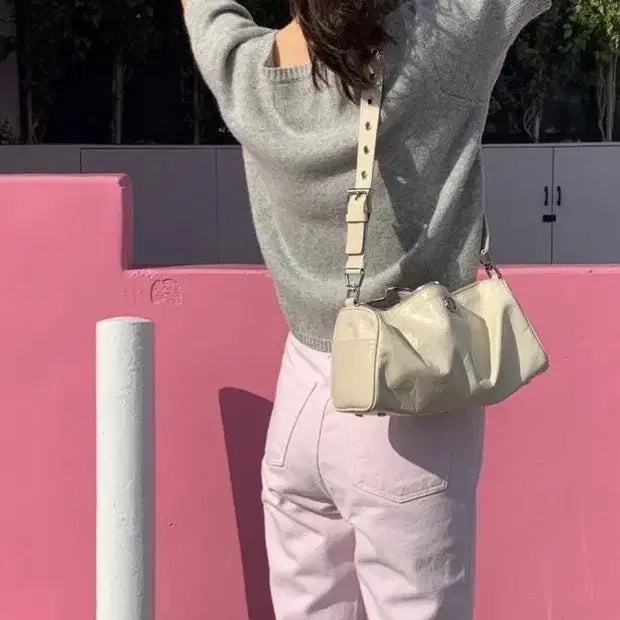 [BUNJANG] Minitmute Brett Bag Mu Ivory Crossbody Bag / 미닛뮤트 브렛백 뮤아이보리 단종템 판매합니다