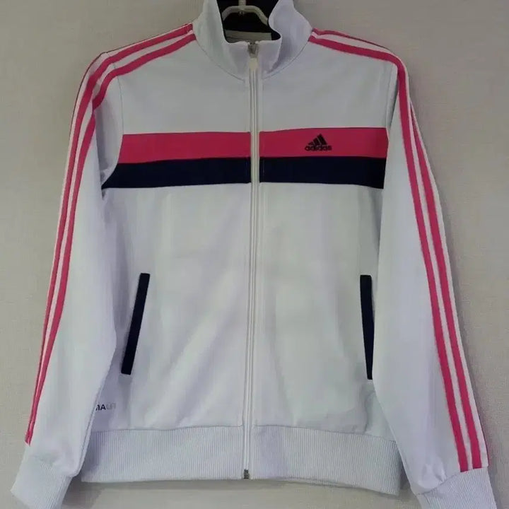 [BUNJANG] Adidas White Pink Track Top Jersey Zip-Up Size S / 아디다스 흰분 화이트핑크 트랙탑 저지 져지집업 90/S