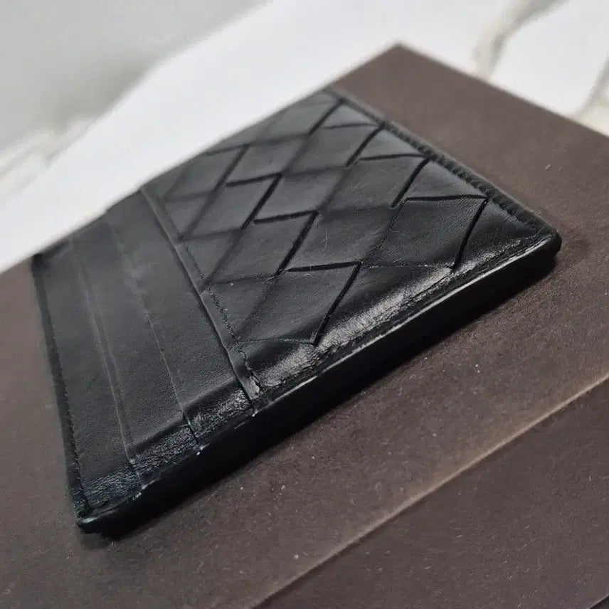 [SOLD OUT] (정품) 보테가 베네타 인트레치아토 가죽 카드지갑 홀더 케이스